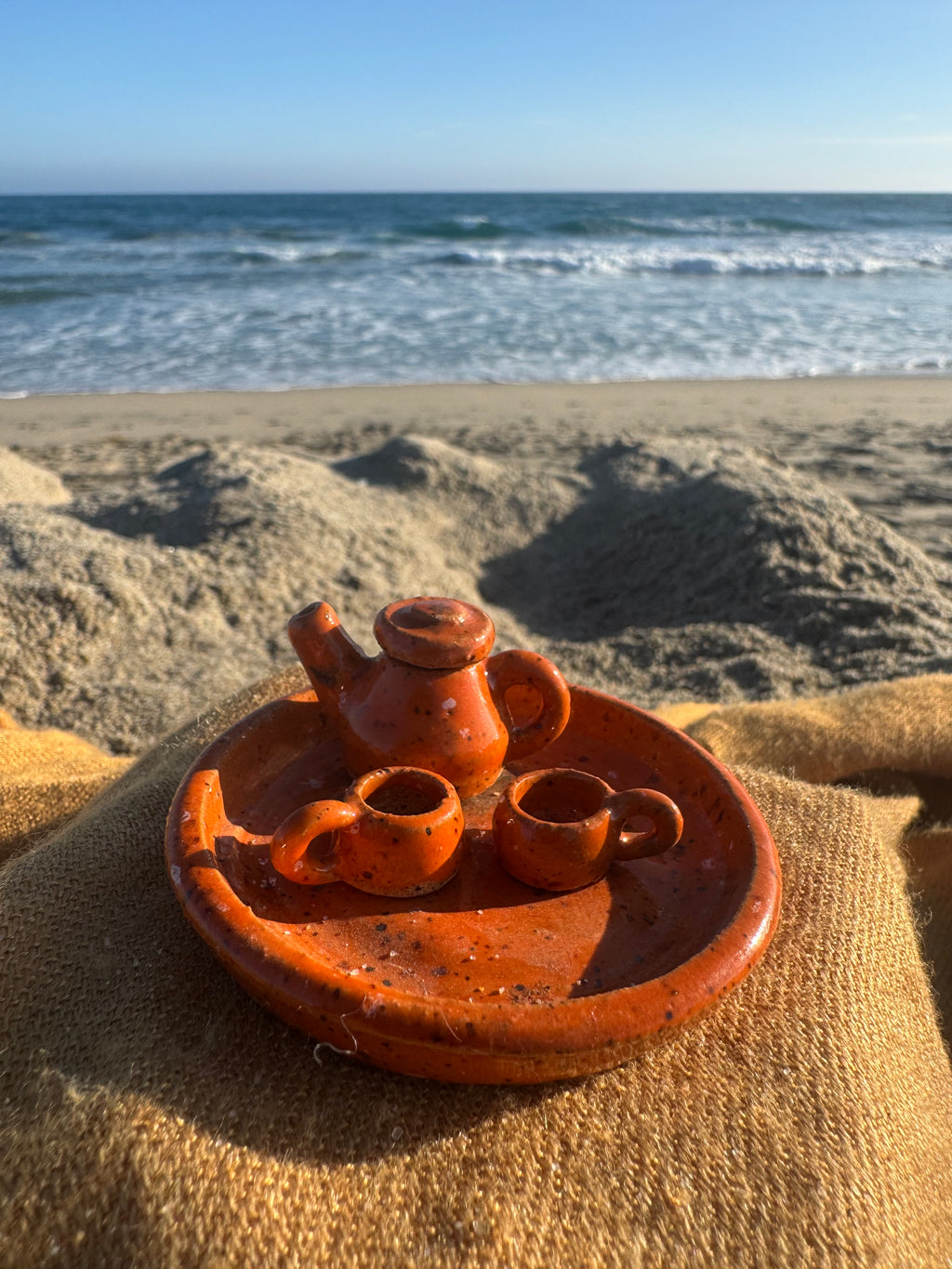 Handmade Ceramic Miniature Ceramic Tea Set
