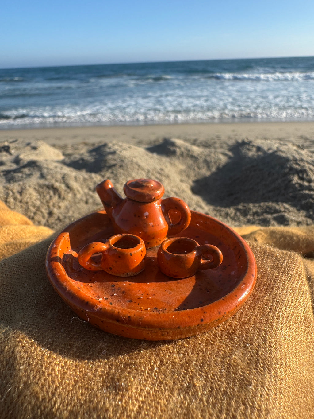 Handmade Ceramic Miniature Ceramic Tea Set