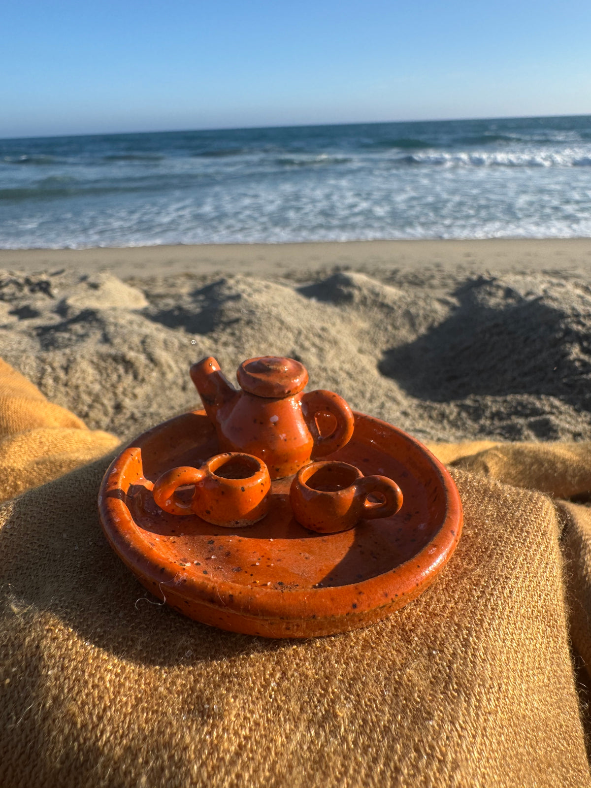 Handmade Ceramic Miniature Ceramic Tea Set